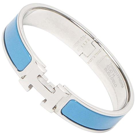 hermes blue silver bracelet|Hermes h bracelet price.